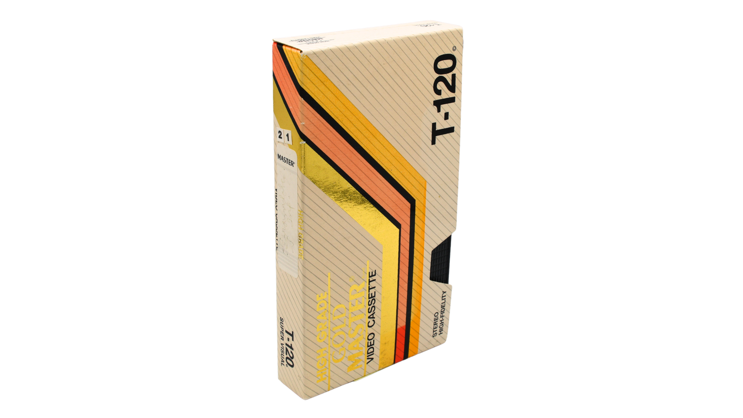 T-120 High Grade Gold Master VHS Video Cassette Tape