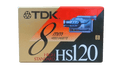 TDK High Standard HS120 8mm Video Cassette Cover
