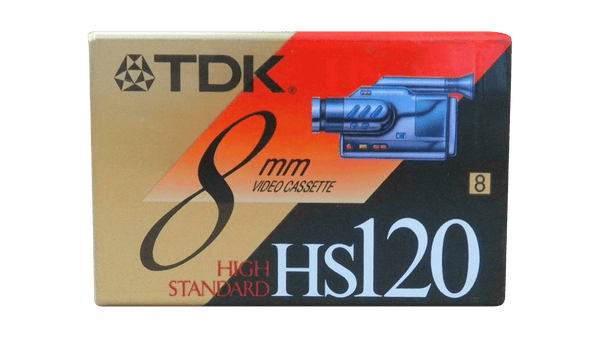 TDK High Standard HS120 8mm Video Cassette Cover