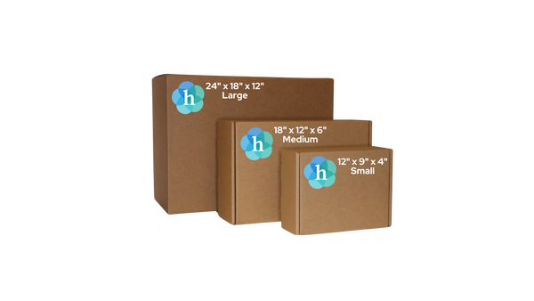 Three Sizes of Heirloom Shipping Boxes