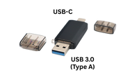 Heirloom Flash Drive for Digital Memories with Type A and Type C