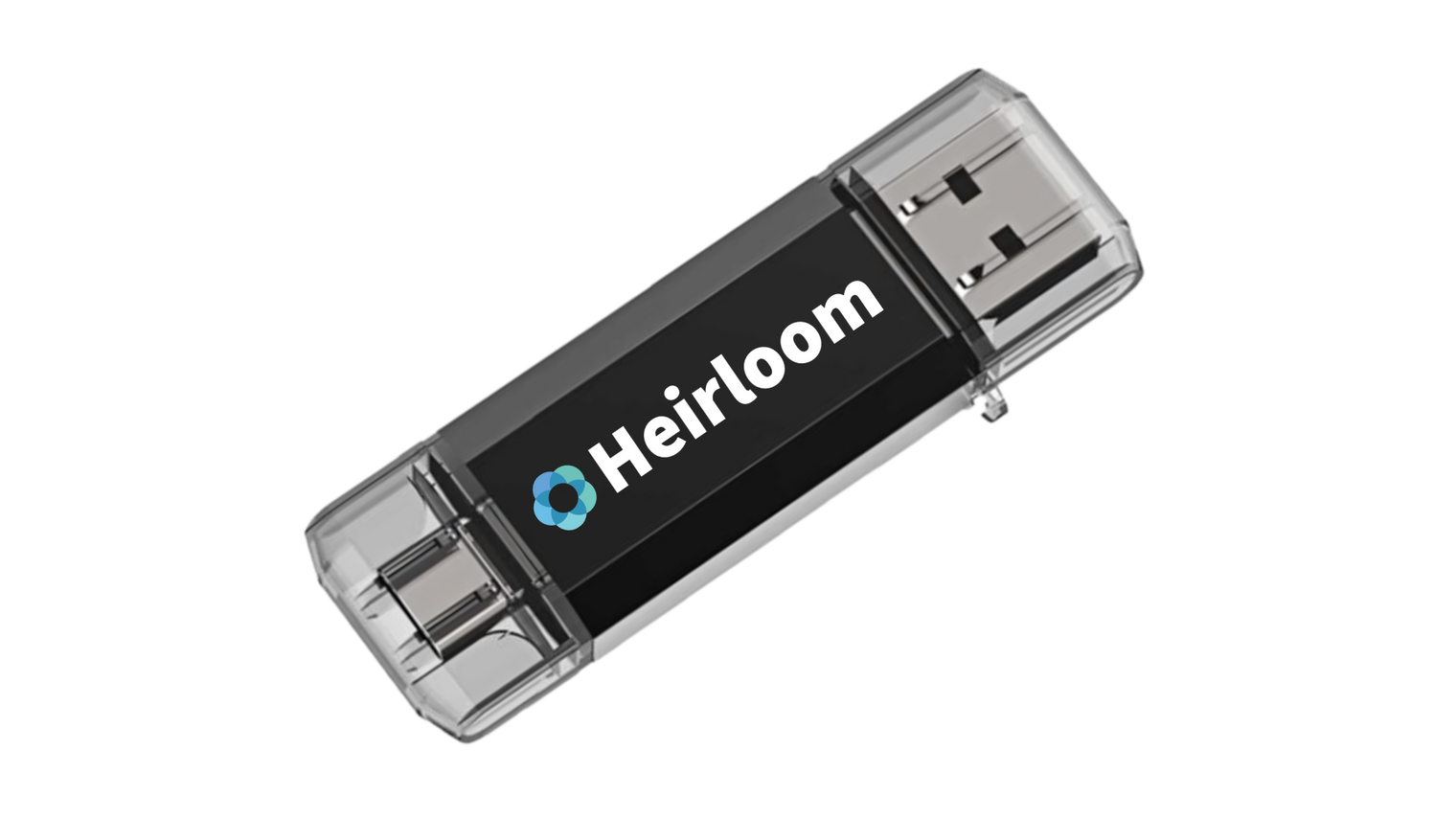 Close Up of the Heirloom Flash Drive for Digital Memories