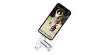 Heirloom's USB Backup Flash Drive Plugged into a Device