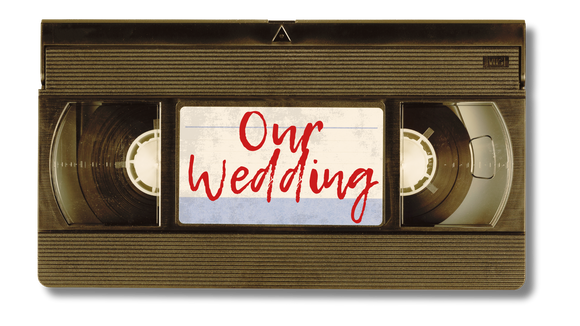 Wedding Video on a VHS Cassette Tape