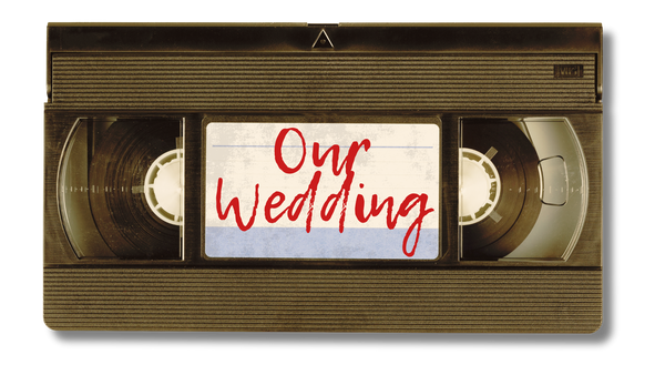 Wedding Video on a VHS Cassette Tape