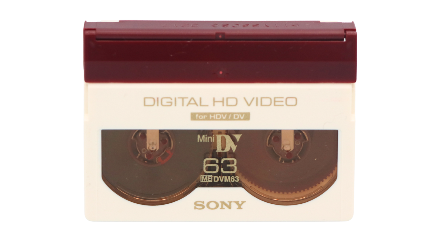 White Sony DVM63 Digital HD Video MiniDV Tape